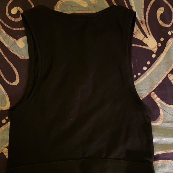 Zara High-Neck Tank Top Black - Picture 3 of 3